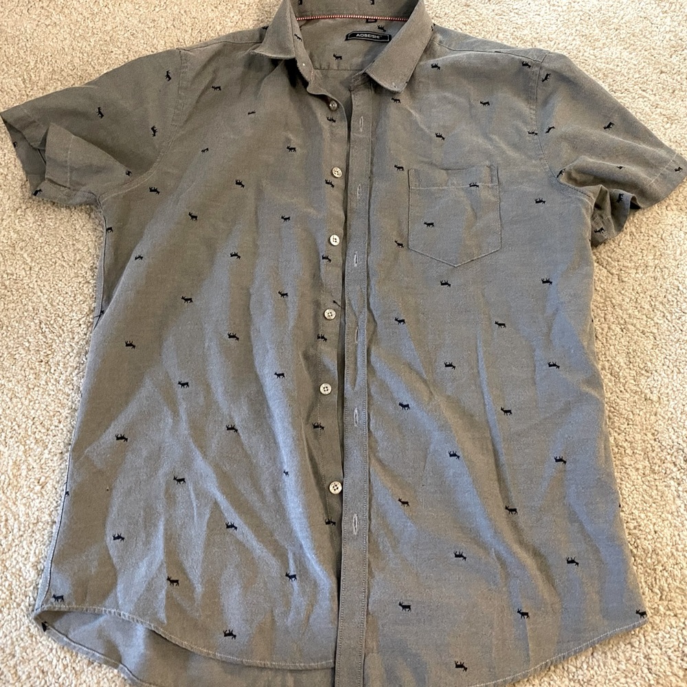 Aeobishi Button Down Men’s Shirt